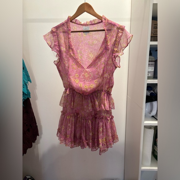 Misa Los Angeles Lilian Ruffled Chiffon Mini Dress - Picture 7 of 7